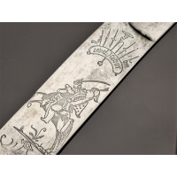 Armes Blanches SABRE D'UN OFFICIER DES HUSSARDS EVOLUTION DU MODELE REGLEMENTAIRE DE 1752 PROCHE DU MODELE 1776 - FRANCE ANCIEN 