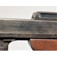 Armes Neutralisées  RARE  PM THOMPSON  Pistolet Mitrailleur  MODEL 1921 monomatricule  NEUTRA DECO UE 2022 CULASSE MOBILE TOMMY 