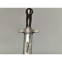 Armes Blanches DAGUE DE CHASSE EN FER GRAVEE   A DOUBLE GORGES INVERSEES   FRANCE 19e {PRODUCT_REFERENCE} - 15
