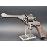 Armes de Poing REVOLVER  SEMI AUTOMATIQUE  WEBLEY FOSBERY  D'OFFICIER  P.WEBLEY & SON LONDON   MODELE 1902 Calibre 455  -  GB XX