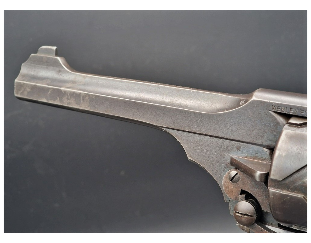 Armes de Poing REVOLVER  SEMI AUTOMATIQUE WEBLEY FOSBERY  D'OFFICIER  P.WEBLEY & SON LONDON   MODELE 1902 Calibre 455  -  GB XXè