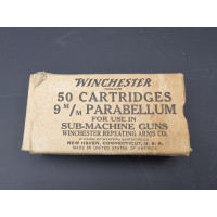 Militaria BOITE CARTON WW2 WINCHESTER 9MM PARABELLUM PARACHUTAGE UD M42 FRANCE 1944 {PRODUCT_REFERENCE} - 1