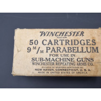 Militaria BOITE CARTON WW2 WINCHESTER 9MM PARABELLUM PARACHUTAGE UD M42 FRANCE 1944 {PRODUCT_REFERENCE} - 3