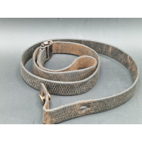 Militaria MP40 BRETELLE EN CUIR NOIR QUADRILLEE PM MP 40 WW2 ALLEMAGNE {PRODUCT_REFERENCE} - 4