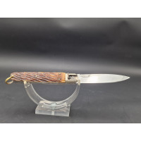 Coutellerie & Divers MANUFRANCE COUTEAU de CHASSE AUTOMATIQUE ANCIEN  ANNEE 70  COMME NEUF {PRODUCT_REFERENCE} - 4