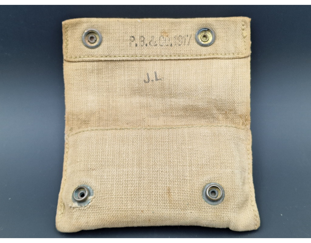 Militaria US WW1 1917  POCHETTE PANSEMENT PREMIER SECOUR  FIRST AID PACKET {PRODUCT_REFERENCE} - 1