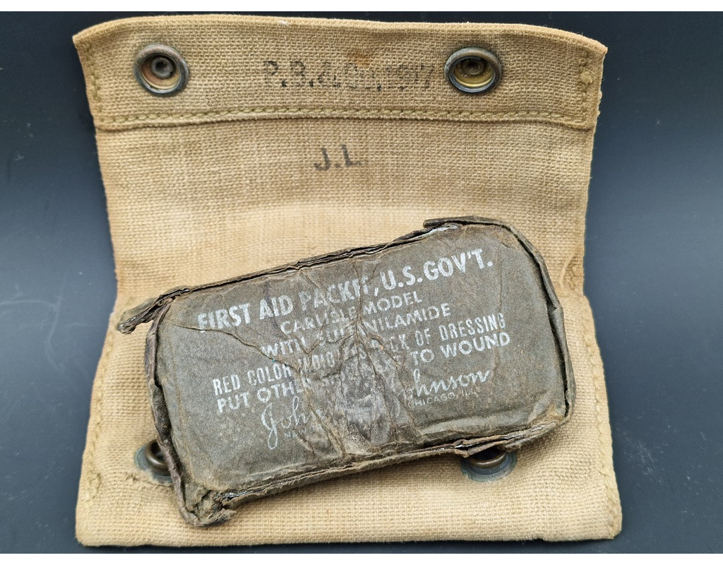 Militaria US WW1 1917  POCHETTE PANSEMENT PREMIER SECOUR  FIRST AID PACKET {PRODUCT_REFERENCE} - 6