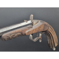Armes de Poing FLOBERT INVENTEUR BREVETE A PARIS  COFFRET PISTOLET DE TIR DE SALON CALIBRE 22 Flobert ANNULAIRE - FRANCE XIXè {P