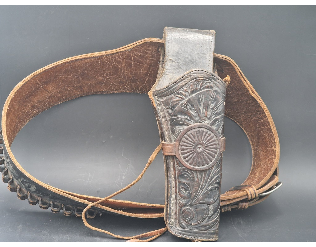 Militaria HOSTER CUIR  MEXICAIN  COLT SAA  1873 SINGLE ACTION ARMY {PRODUCT_REFERENCE} - 8