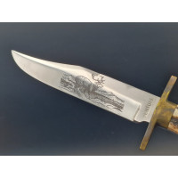 Coutellerie BOWIE KNIFE HUNTING COUTEAU VENTURE H.M SLATER SHEFFIELD USA XIXè {PRODUCT_REFERENCE} - 5