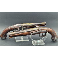 Armes de Poing PAIRE DE PISTOLETS D'OFFICIER A SILEX TRANSFORME PERCUSSION BERARDY à ST ETIENNE 1783-1788 {PRODUCT_REFERENCE} - 