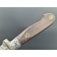 Coutellerie & Divers COUTEAU DROIT FIXE  US CIVIL WAR  GUERRE DE SECESSION 1860 BRIDGE COUTELLERY ST LOUIS N°B650 - USA XIXè {PR