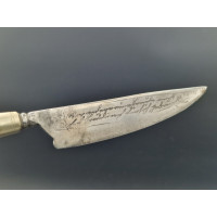 Coutellerie COUTEAU DROIT ET FIXE  CUCHILLO TYPE GAUCHO ARGENTIN - ESPAGNE XIXè {PRODUCT_REFERENCE} - 3