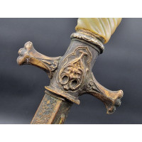 Coutellerie DAGUE DE CEINTURE STYLET  ROMANTIQUE OU DE VERTU   - FRANCE XIXè {PRODUCT_REFERENCE} - 2
