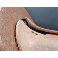 Art du Japon SELLE KURA  DE CAVALIER SAMOURAI   EN BOIS LAQUE NASHIJI DECOR EN TAKAMAKI-E  -  JAPON EDO XIXè {PRODUCT_REFERENCE}