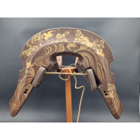 Art du Japon SELLE KURA  DE CAVALIER SAMOURAI   EN BOIS LAQUE NASHIJI DECOR EN TAKAMAKI-E  -  JAPON EDO XIXè {PRODUCT_REFERENCE}