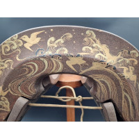 Art du Japon SELLE KURA  DE CAVALIER SAMOURAI   EN BOIS LAQUE NASHIJI DECOR EN TAKAMAKI-E  -  JAPON EDO XIXè {PRODUCT_REFERENCE}