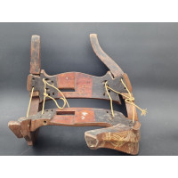 Art du Japon SELLE KURA  DE CAVALIER SAMOURAI   EN BOIS LAQUE NASHIJI DECOR EN TAKAMAKI-E  -  JAPON EDO XIXè {PRODUCT_REFERENCE}