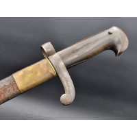 Militaria BAIONNETTE FUSIL DE CHASSE LAME YATAGAN CONTRE TRANCHANT 1850 -  1860 - FRANCE XIXè {PRODUCT_REFERENCE} - 5