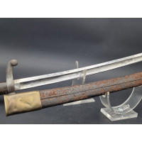 Militaria BAIONNETTE FUSIL DE CHASSE LAME YATAGAN CONTRE TRANCHANT 1850 -  1860 - FRANCE XIXè {PRODUCT_REFERENCE} - 6