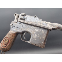 Armes Catégorie B PISTOLET MAUSER C96 Modèle 1916  Calibre 9mm parabellum C 96 RED NINE - Allemagne première Guerre Mondiale {PR