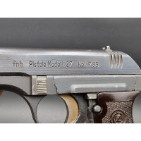 Armes Catégorie B WW2 PISTOLET CZ27 ou P 27 FNH Fabrication à Prague Calibre 7.65 Browning  - Allemagne Seconde Guerre {PRODUCT_