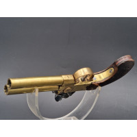 Armes de Poing PISTOLET A SILEX DOUBLE CANONS SELECTIF  par AUTE à PARIS vers 1820 - France XIXè {PRODUCT_REFERENCE} - 2