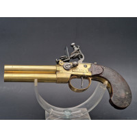 Armes de Poing PISTOLET A SILEX DOUBLE CANONS SELECTIF  par AUTE à PARIS vers 1820 - France XIXè {PRODUCT_REFERENCE} - 1