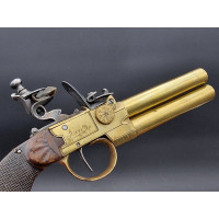 Armes de Poing PISTOLET A SILEX DOUBLE CANONS SELECTIF  par AUTE à PARIS vers 1820 - France XIXè {PRODUCT_REFERENCE} - 12