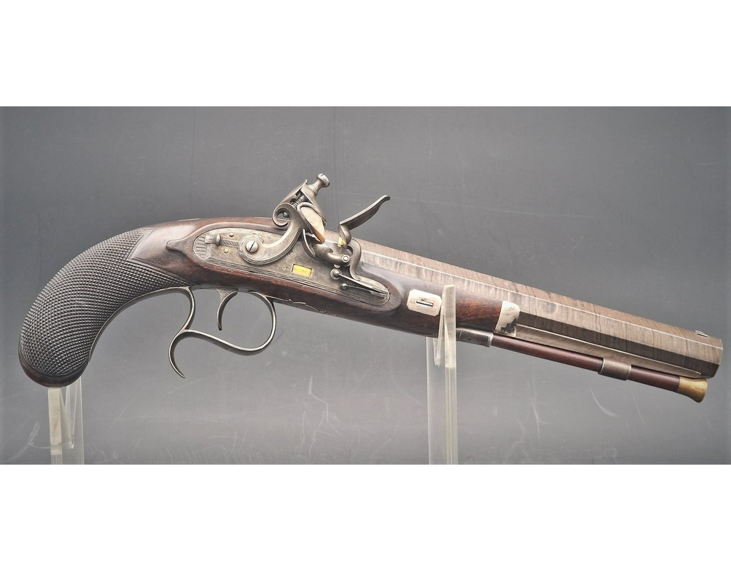 Armes de Poing PISTOLET A SILEX DE DUEL GEORGE III par H. NOCK LONDON  vers 1786- 1800  Cal 16.5mm- GB Premier Empire {PRODUCT_R