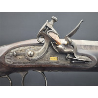 Armes de Poing PISTOLET A SILEX DE DUEL GEORGE III par H. NOCK LONDON  vers 1786- 1800  Cal 16.5mm- GB Premier Empire {PRODUCT_R