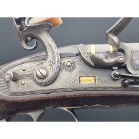 Armes de Poing PISTOLET A SILEX DE DUEL GEORGE III par H. NOCK LONDON  vers 1786- 1800  Cal 16.5mm- GB Premier Empire {PRODUCT_R