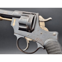 Armes de Poing REVOLVER OFFICIER 1874 CIVIL CHAMELOT DELVIGNE A CLE INVENTION BREVETE Calibre 11mm73 - FRANCE IIIè République {P