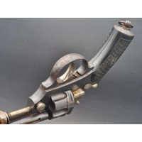 Armes de Poing REVOLVER OFFICIER 1874 CIVIL CHAMELOT DELVIGNE A CLE INVENTION BREVETE Calibre 11mm73 - FRANCE IIIè République {P