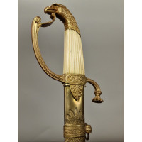 Armes Blanches SABRE OFFICIER DE CAVALERIE LEGERE  TETE D'AIGLE - USA  FRANCE PREMIER EMPIRE {PRODUCT_REFERENCE} - 2