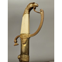 Armes Blanches SABRE OFFICIER DE CAVALERIE LEGERE  TETE D'AIGLE  FRANCE PREMIER EMPIRE {PRODUCT_REFERENCE} - 3