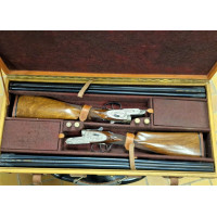 Chasse Collection PAIRE EN 28 JUXTA CANON DEMI BLOC FUSIL CHASSE EJECTEURS CRUCELEGUI HERMANOS  28/70  CHOKES  3/4 & Full - ESPA