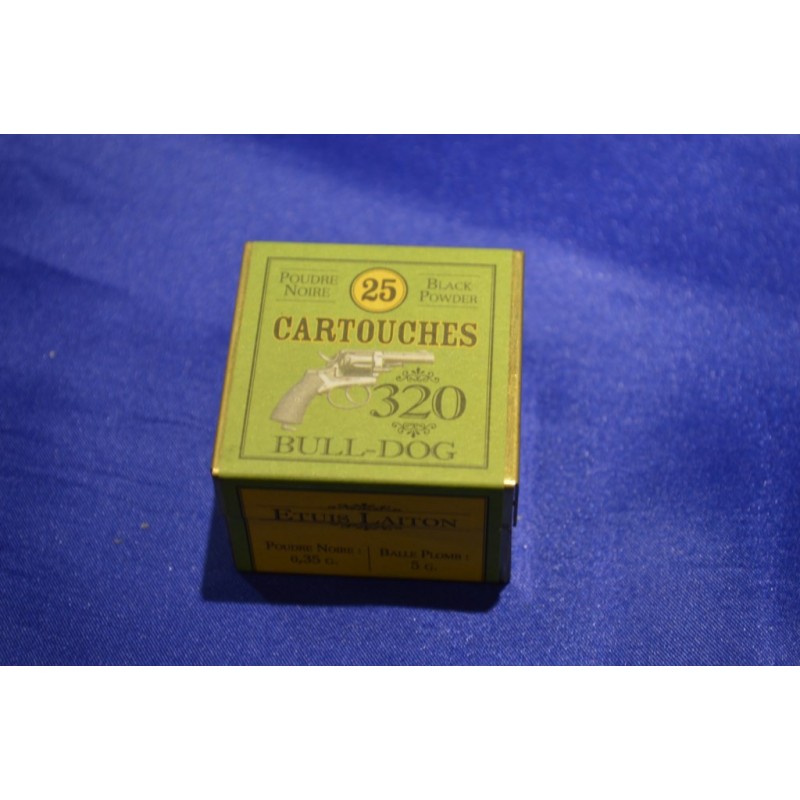 BOITE DE MUNITIONS DE RECHARGEMENT - CALIBRE 320 BULLDOG BOITE DE MUNITIONS DE RECHARGEMENT - CALIBRE 320 BULLDOG