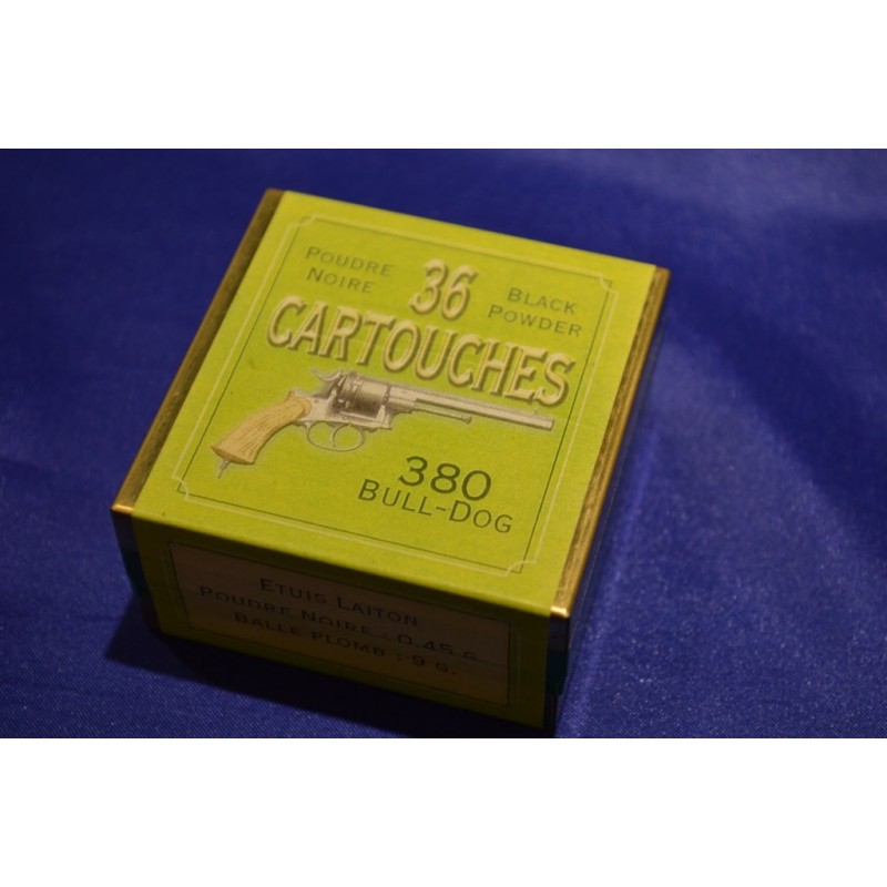 BOITE MUNITIONS DE RECHARGEMENT - CALIBRE 380 BULLDOG BOITE MUNITIONS DE RECHARGEMENT - CALIBRE 380 BULLDOG