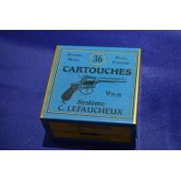 Cartouches Collection BOITE DE 36 MUNITIONS DE RECHARGEMENT - CALIBRE 9mm A BROCHE {PRODUCT_REFERENCE} - 1