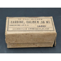 Pièces détachées en ligne WW2 PARACHUTAGE   BOITE MUNITION VIDE  30M1  USM1 30 CARBINE {PRODUCT_REFERENCE} - 1