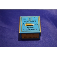 Munitions  BOITE DE 25 MUNITIONS DE RECHARGEMENT - CALIBRE 7mm A BROCHE {PRODUCT_REFERENCE} - 1