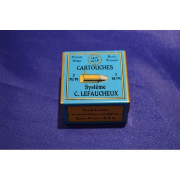 BOITE DE 25 MUNITIONS DE RECHARGEMENT - CALIBRE 7mm A BROCHE