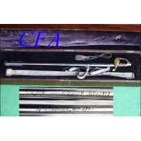 Armes Blanches COFFRET SABRE 1855 ETAT MAJOR ATTRIBUE AU COLONEL ALEXIS ADOLPHE BLIGNY 1851 LEGION ROUEANNAISE - FR IInd EMPIRE 