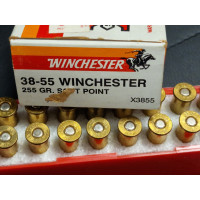 Chasse & Tir sportif BOITE 20 MUNITIONS WINCHESTER  Calibre 38-55 WCF  CARTOUCHES NEUVES 38 55 WINCHESTER SOFT POINT 255 GRAINS 