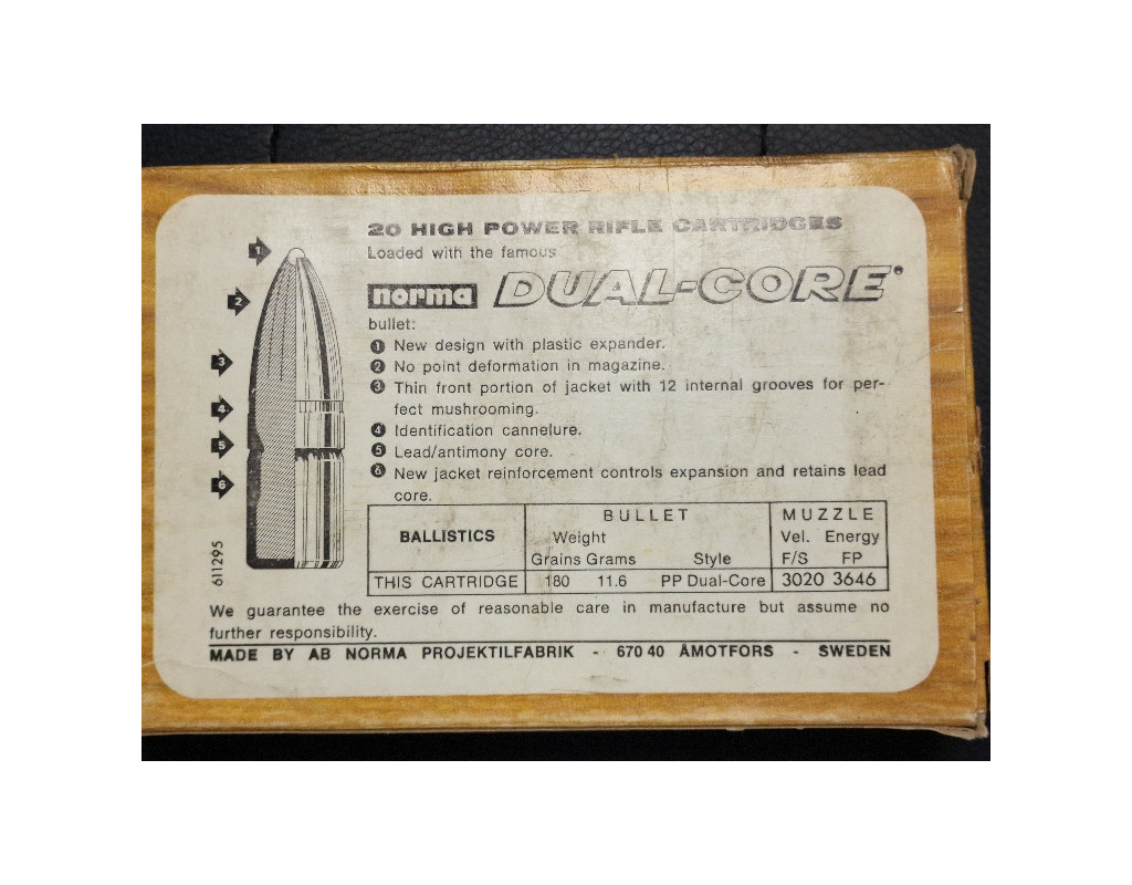 Chasse & Tir sportif BOITE MUNITIONS 20 CARTOUCHES   TLD   308 NORMA MAGNUM {PRODUCT_REFERENCE} - 1