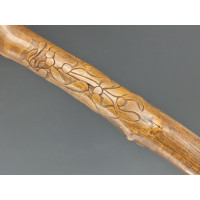 ANTIQUITES ART POPULAIRE CANNE DE MARCHE EN BOIS SCULPTEE  - FRANCE XIXè {PRODUCT_REFERENCE} - 8