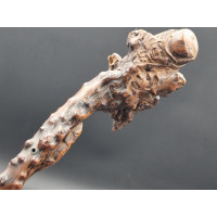 ANTIQUITES ART POPULAIRE CANNE DE MARCHE EN BOIS SCULPTEE  - FRANCE XIXè {PRODUCT_REFERENCE} - 8