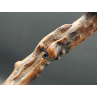 ANTIQUITES ART POPULAIRE CANNE DE MARCHE EN BOIS SCULPTEE  - FRANCE XIXè {PRODUCT_REFERENCE} - 20