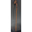 ART POPULAIRE CANNE DE MARCHE EN BOIS SCULPTEE  - FRANCE XIXè